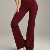 UnifiedMove Wrap Flared Bottoms with Reflective Logo | Rosewood