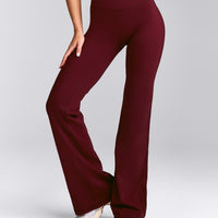 UnifiedMove™ Wrap Flared Trousers with Reflective Logo | Rosewood
