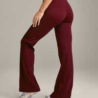 UnifiedMove Wrap Flared Bottoms with Reflective Logo | Rosewood