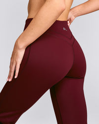 UnifiedMove™ Wrap Flared Trousers with Reflective Logo | Rosewood