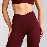 UnifiedMove™ Wrap Flared Trousers with Reflective Logo | Rosewood