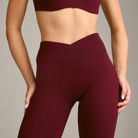 UnifiedMove Wrap Flared Bottoms with Reflective Logo | Rosewood