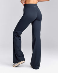 UnifiedMove™ Wrap Flared Trousers with Reflective Logo | True Blue