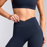 UnifiedMove™ Wrap Flared Trousers with Reflective Logo | True Blue