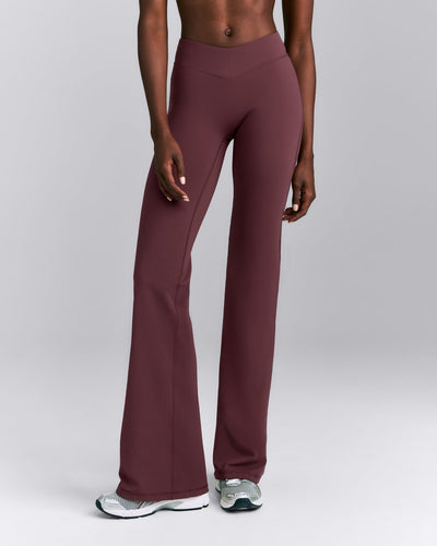 UnifiedMove™ V Front Mid Rise Flared Pants | Velvet Mocha