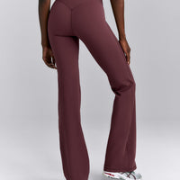 UnifiedMove™ V Front Mid Rise Flared Pants | Velvet Mocha
