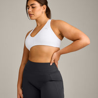 UnifiedMove™ Micro Bralette with Reflective Logo | White