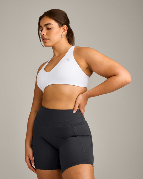 UnifiedMove™ Micro Bralette with Reflective Logo | White