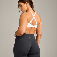 UnifiedMove™ Micro Bralette with Reflective Logo | White
