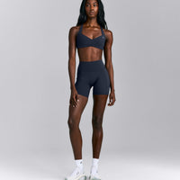 UnifiedMove™ High Waisted Pocket Shorts with Bonding | True Blue