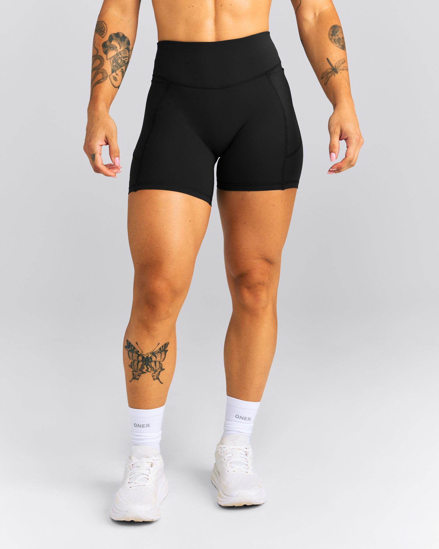 UnifiedMove™ High Waisted Pocket Shorts with Bonding New Branding | Black