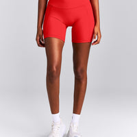 UnifiedMove™ High Waisted Pocket Shorts with Bonding New Branding | Muscle Mommy Red