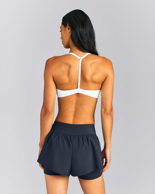 UnifiedMove™ T Back Minimal Bralette | White