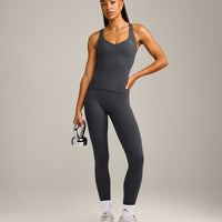UnifiedMove™ V Neck Cross Back Vest with Reflective Logo | Coal
