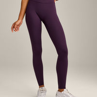 UnifiedMove Wrap Leggings with Reflective Logo | Blackberry Purple