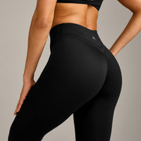 UnifiedMove™ Wrap Leggings with Reflective Logo | Black