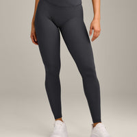 UnifiedMove Wrap Leggings with Reflective Logo | Coal