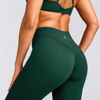 UnifiedMove™ Wrap Leggings with Reflective Logo | Racing Green