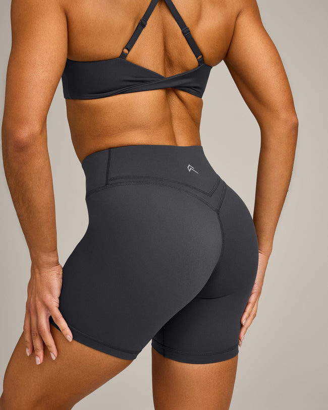 UnifiedMove Wrap Shorts 6" with Reflective Logo | Coal