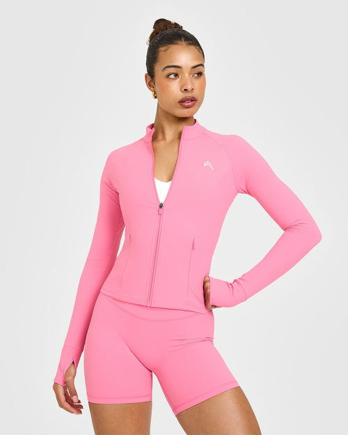 Oner Modal Unified Pocket Jacket | Peony Pink