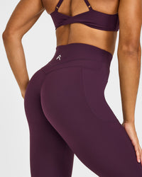 UnifiedMove High Waisted Pocket Leggings | Blackberry Purple
