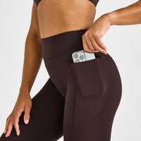 Unified High Waisted Pocket Leggings | 70% Cocoa