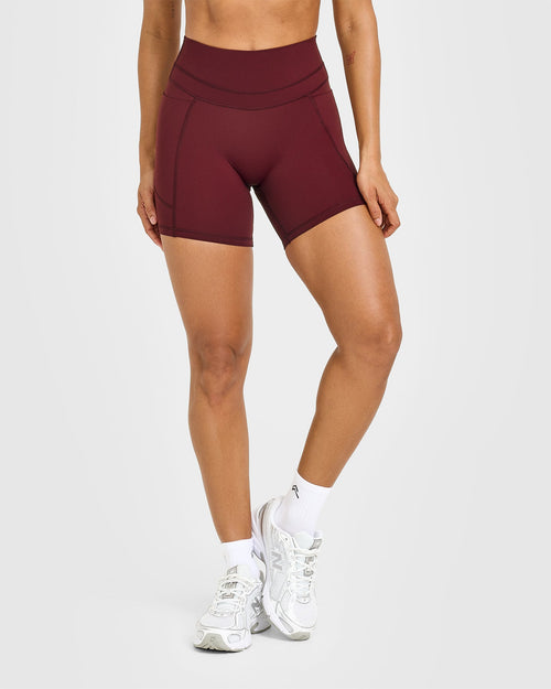 Oner Modal Unified High Waisted Pocket Shorts 6" | Rosewood