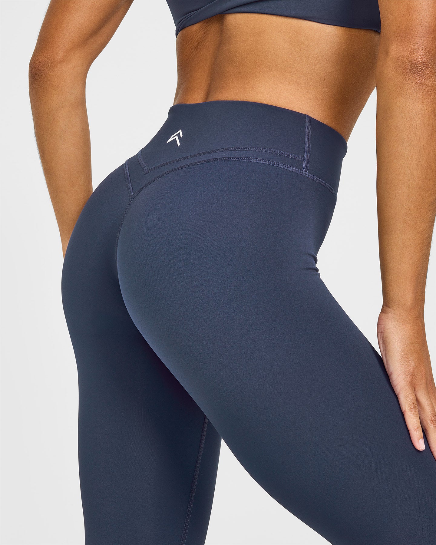 UnifiedMove™ Wrap Leggings White Logo | True Blue