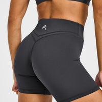 UnifiedMove™ Wrap Shorts White Logo 6" | Coal