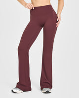 SoftMotion™ Flared Bottoms with White Logo | Velvet Mocha