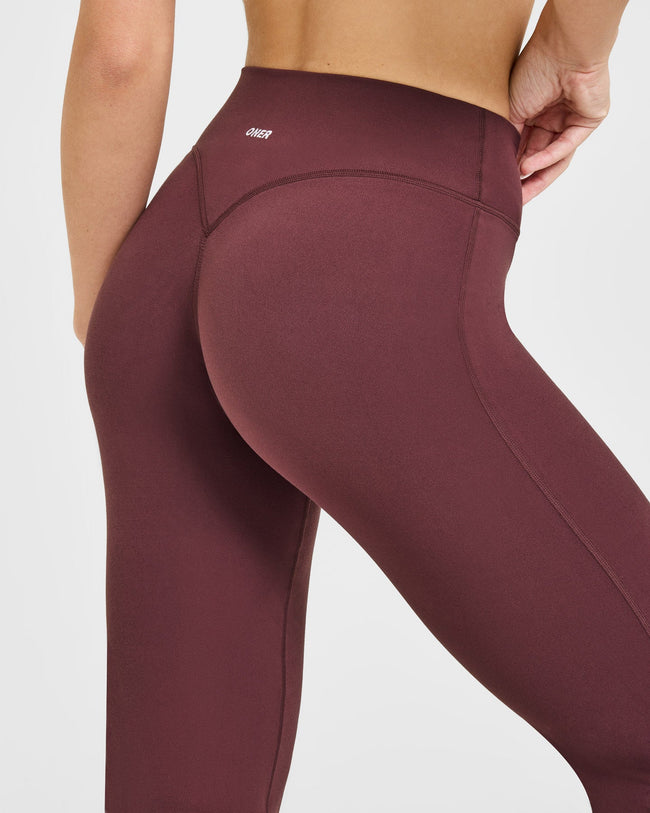 SoftMotion™ Flared Bottoms with White Logo | Velvet Mocha
