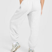 Foundations Oversized Oner Joggers | Light Grey Marl