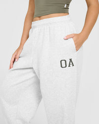 Foundations Oversized Oner Joggers | Light Grey Marl