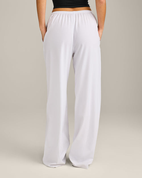 AirMove™ Wide Leg Trousers | White