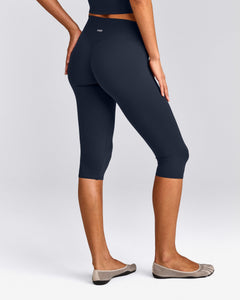 SoftMotion™ High Waisted Capri Leggings | True Blue