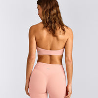 SoftMotion™ Minimal Halter Neck Bralette | Peach Orange