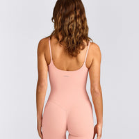 SoftMotion™ Strappy All in One with Grey Logo | Peach Orange