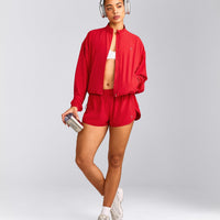 AirMove™ Jacket with Reflective Logo | Fiery Red