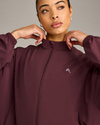 AirMove™ Jacket with Reflective Logo | Velvet Mocha