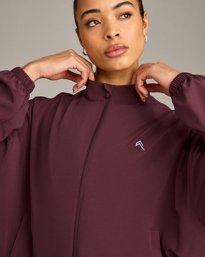 AirMove™ Jacket with Reflective Logo | Velvet Mocha