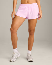 AirMove™ Lined Shorts 3" with Reflective Logo | Chalk Pink