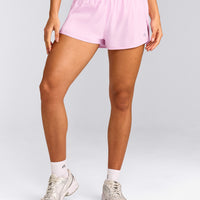 AirMove™ Lined Shorts 2" with Reflective Logo | Chalk Pink