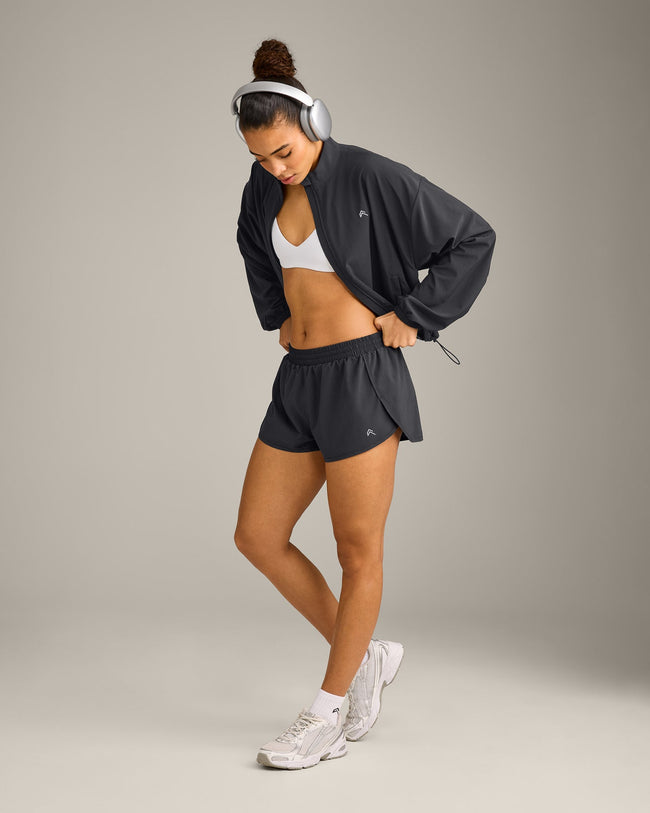 AirMove™ Lined Shorts 2" with Reflective Logo | Coal