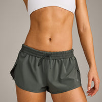 AirMove™ Lined Shorts 3" with Reflective Logo | Dark Khaki
