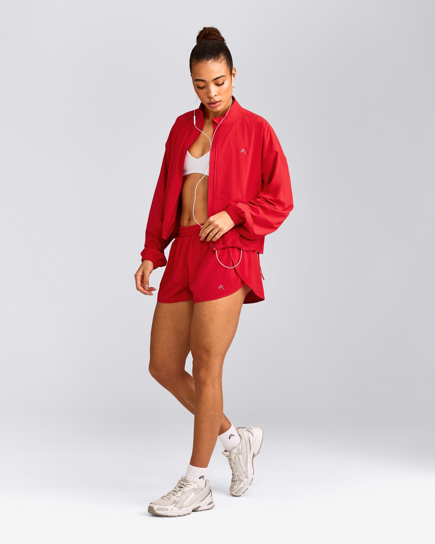 AirMove™ Lined Shorts 2" with Reflective Logo | Fiery Red
