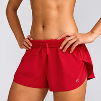 AirMove™ Lined Shorts 2" with Reflective Logo | Fiery Red