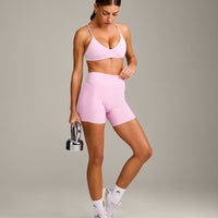 EasyLift™ Ultra Minimal Bralette with Grey Logo | Chalk Pink