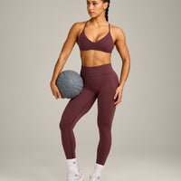 EasyLift™ Ultra Minimal Bralette with Grey Logo | Velvet Mocha