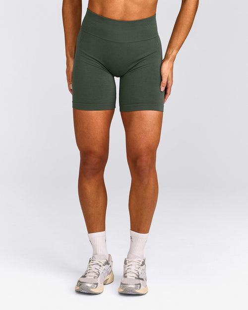 EffortlessLift™ Seamless Mid Rise Shorts | Dark Khaki