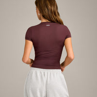 Mellow™ Motion Crew Neck Top | Light Velvet Mocha